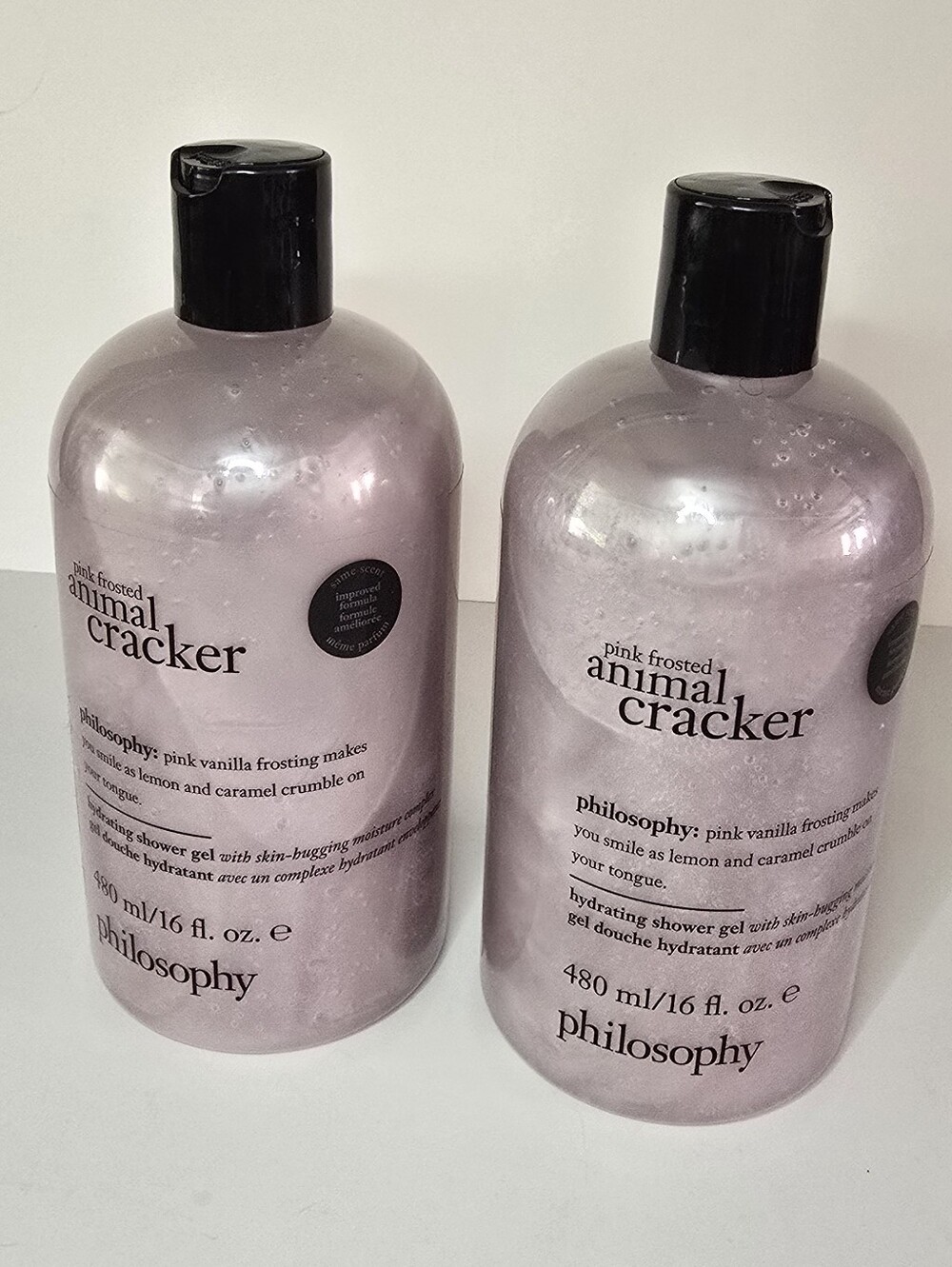 Philosophy Pink Frosted Animal Cracker Shower Gel Lot
